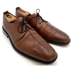 Cole Haan Mens Beckett II Oxford Dress Shoe Brown Size 9M Leather Split Toe